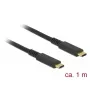 Cable USB DeLOCK 85207 USB 3.2 Gen 2 1 m USB-C negro