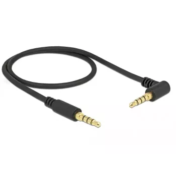 Cable de audio DeLOCK 85607 0,5 m 3,5 mm negro