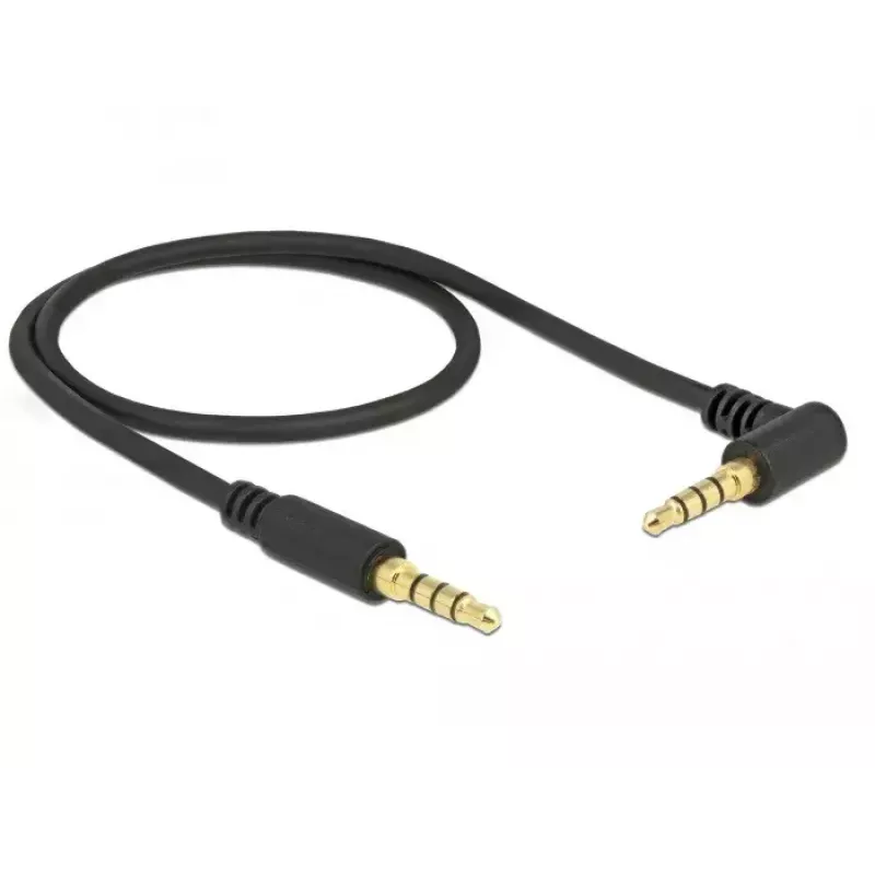 Cable de audio DeLOCK 85607 0,5 m 3,5 mm negro
