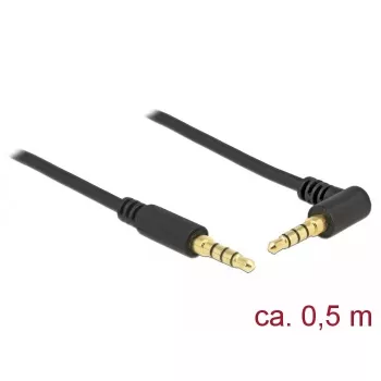 Cable de audio DeLOCK 85607 0,5 m 3,5 mm negro