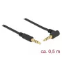 Cable de audio DeLOCK 85607 0,5 m 3,5 mm negro