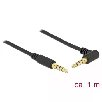Cable de audio DeLOCK 85610 1 m 3,5 mm negro