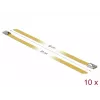 Brida de cable de acero DeLOCK 18790 300 mm amarillo 10 uds.
