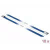 Brida de cable DeLOCK 18798 acero azul 300 mm 10 uds.