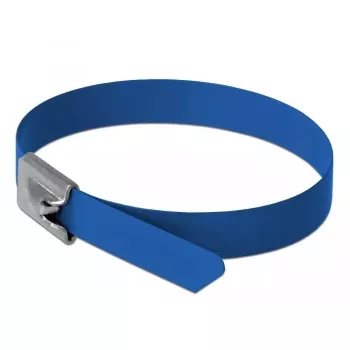 Brida de cable DeLOCK 18799 acero azul 10 uds.