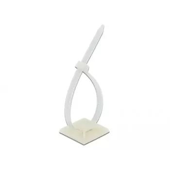 Montaje para bridas de cable DeLOCK 18679 blanco nailon 10 uds.