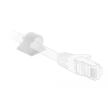 Clip para cables DeLOCK 60178 blanco 10 uds.