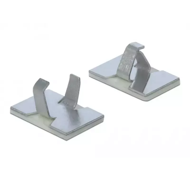 Sujetacables DeLOCK 60183 plata 10 uds.