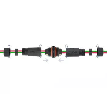 Conector de cable de alimentación DELOCK 86912, recto, 85–260 V, negro, 25 × 114 mm, 1 ud.