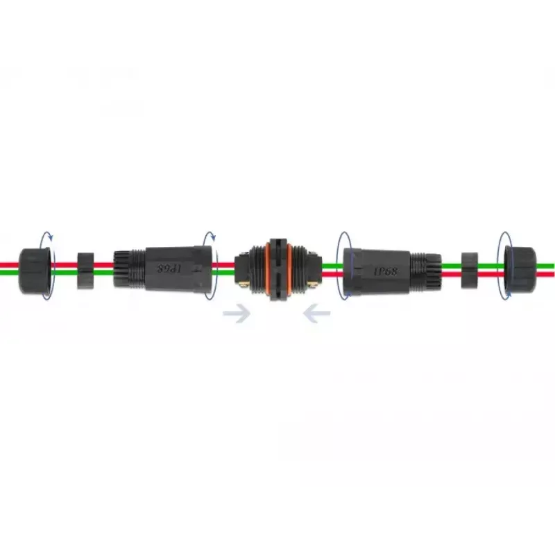 Conector de cable de alimentación DELOCK 86912, recto, 85–260 V, negro, 25 × 114 mm, 1 ud.