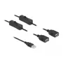 USB Type-A conector macho a 2 x USB Type-A conector hembra con interruptor DeLOCK 86803