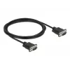 Cable serie DeLOCK 86574 negro 2 m RS-232 Sub-D9