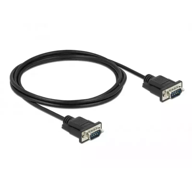Cable serie DeLOCK 86574 negro 2 m RS-232 Sub-D9
