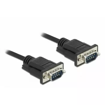 Cable serie DeLOCK 86574 negro 2 m RS-232 Sub-D9