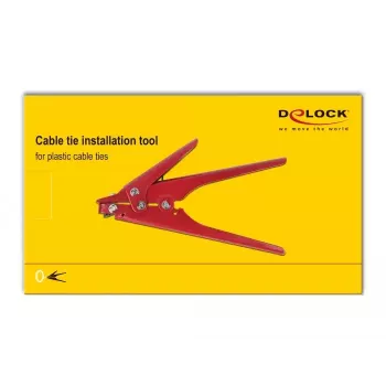 Alicate DELOCK 86773 – construcción metálica, mangos de acero, mangos rojos