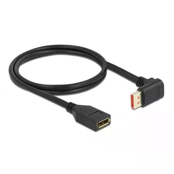 Cable alargador DisplayPort DeLOCK en ángulo 90° hacia abajo 8K 1 m