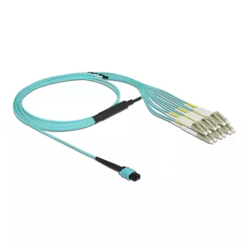 DeLOCK 84872 Cable de fibra fan-out de MPO a 6 x LC Duplex OM3, 2 m