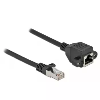 Cable alargador de red DeLOCK Cat.6A 50 cm negro