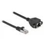 Cable alargador de red DeLOCK Cat.6A 5 m negro