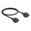 Cable alargador de red DeLOCK Cat.6A 50 cm negro
