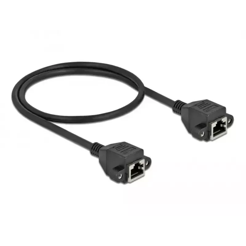 Cable alargador de red DeLOCK Cat.6A 50 cm negro