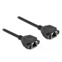 Cable alargador de red DeLOCK Cat.6A 50 cm negro