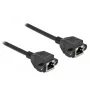 Cable alargador de red DeLOCK Cat.6A 2 m negro