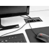 Pasacables DELOCK 66857 para escritorio, negro, 80×280×28 mm, 1 ud.