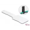 Sujetacables mini de velcro DeLOCK L 90 mm x An 24 mm autoadhesivo 10 uds. blanco
