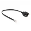 Cable DeLOCK conector macho RJ10 a conector hembra RJ10 30 cm negro