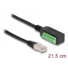 Cable DeLOCK RJ45 conector macho Cat.5e a adaptador de regleta de conexión 21,5 cm