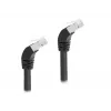 Cable de red DeLOCK RJ45 Cat.6A S/FTP acodado 45° hacia abajo 1 m negro