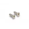 Pasacables DeLOCK con cepillo y 2 módulos Keystone RJ45 Cat.6 aluminio