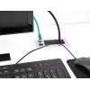 Pasacables DeLOCK con cepillo y 2 módulos Keystone RJ45 Cat.6 aluminio