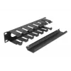 Panel de gestión de cables DeLOCK 10 pulgadas 66843 negro
