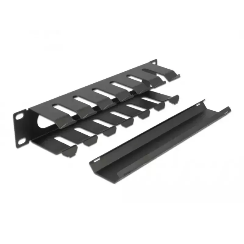 Panel de gestión de cables DeLOCK 10 pulgadas 66843 negro
