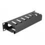 Panel de gestión de cables DeLOCK 10 pulgadas 66843 negro