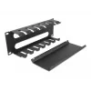 Panel de gestión de cables DeLOCK 10 pulgadas 66844 negro