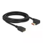 Cable alargador DisplayPort DeLOCK 87076 3 m 8K 60 Hz conector macho 90° acodado a la izquierda a conector hembra