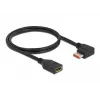 Cable alargador DisplayPort DeLOCK 87077 1 m 8K 60 Hz en ángulo recto