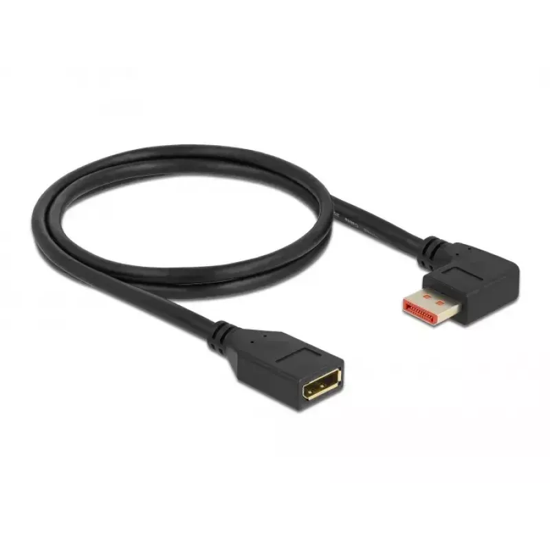 Cable alargador DisplayPort DeLOCK 87077 1 m 8K 60 Hz en ángulo recto