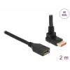 Cable alargador DisplayPort DeLOCK acodado 90° hacia arriba 8K 60 Hz 2 m