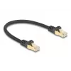 Cable de red DeLOCK RJ45 80315 conector macho a macho Cat.6A 0,25 m Negro