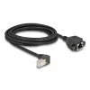 Cable alargador de red DeLOCK S/FTP RJ45 acodado 90° a RJ45 Cat.6A 3 m negro