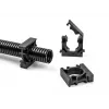 Delock 60482 Soporte para tubo de cables con clip de bloqueo, 13 mm, 8 uds., negro