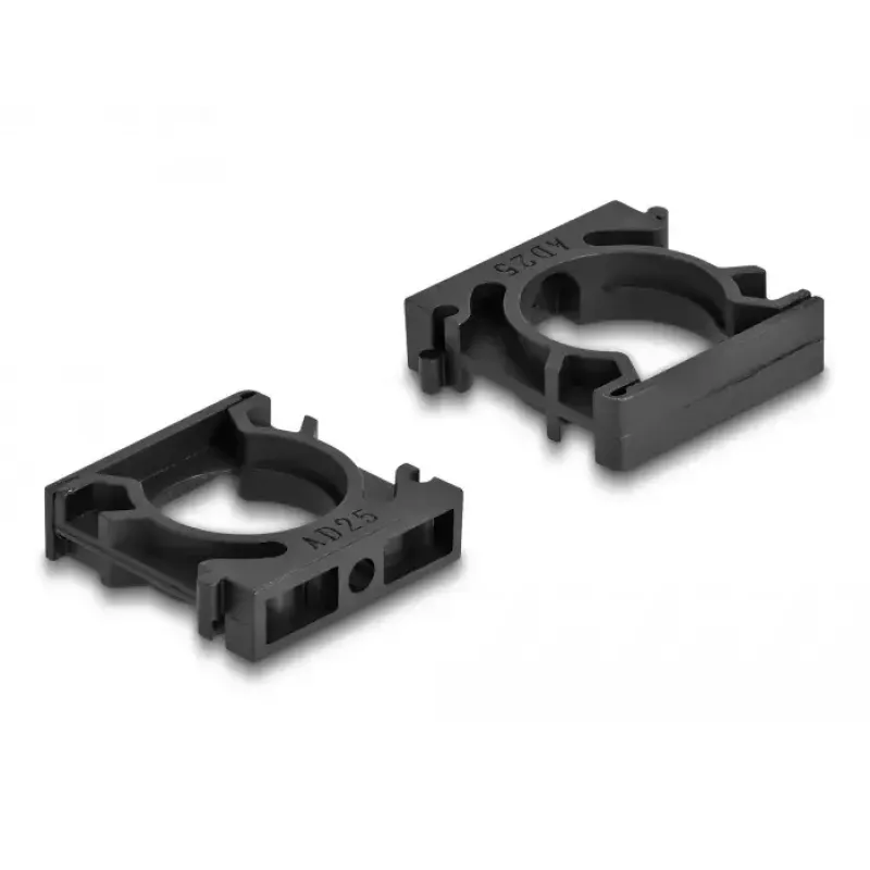 Soporte para cables DeLOCK 60486 25 mm negro 4 uds.