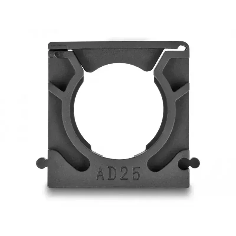 Soporte para cables DeLOCK 60486 25 mm negro 4 uds.