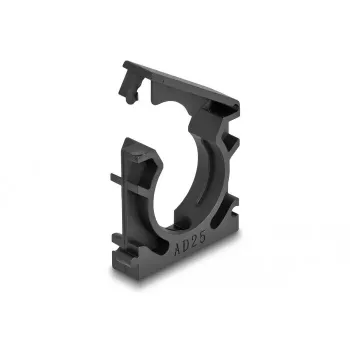 Soporte para cables DeLOCK 60486 25 mm negro 4 uds.