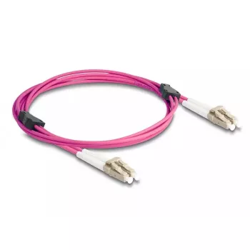 Cable de fibra óptica DeLOCK LC Duplex a LC Duplex OM4 2 m