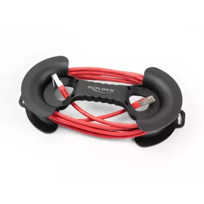 Enrollacables DeLOCK 250 x 115 mm Negro plástico